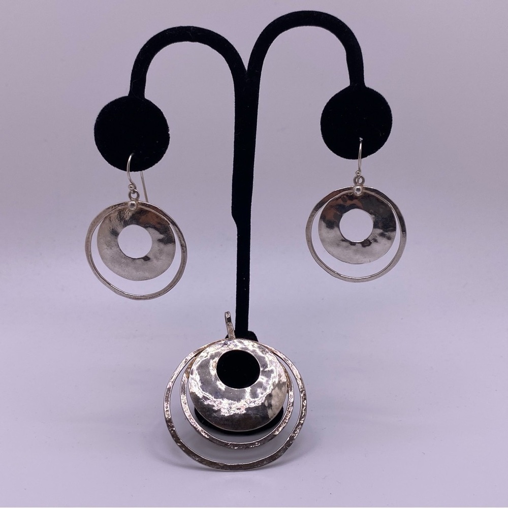 Silpada Sterling Silver PERSPECTIVA Earring & Pendant Set